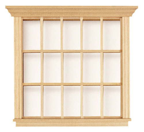 Dollhouse Miniature 15 Light N/W Window